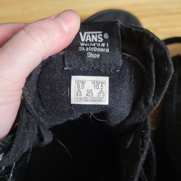 Vans Men's Black High-Top Sneakers Sk8 Hi - Picture 6 of 6